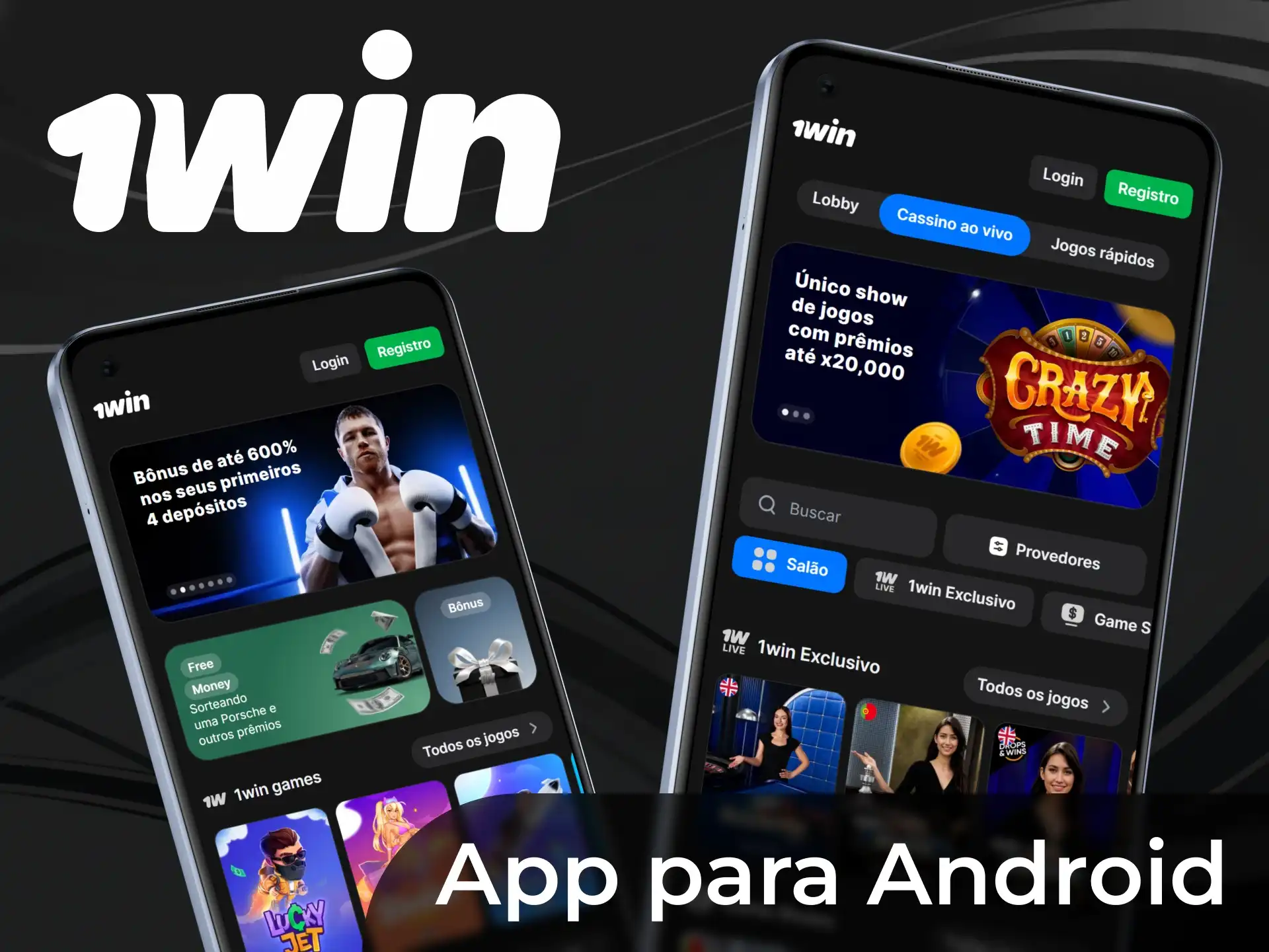 Baixe o aplicativo 1win para Android e tenha acesso a jogos de cassino e apostas esportivas.