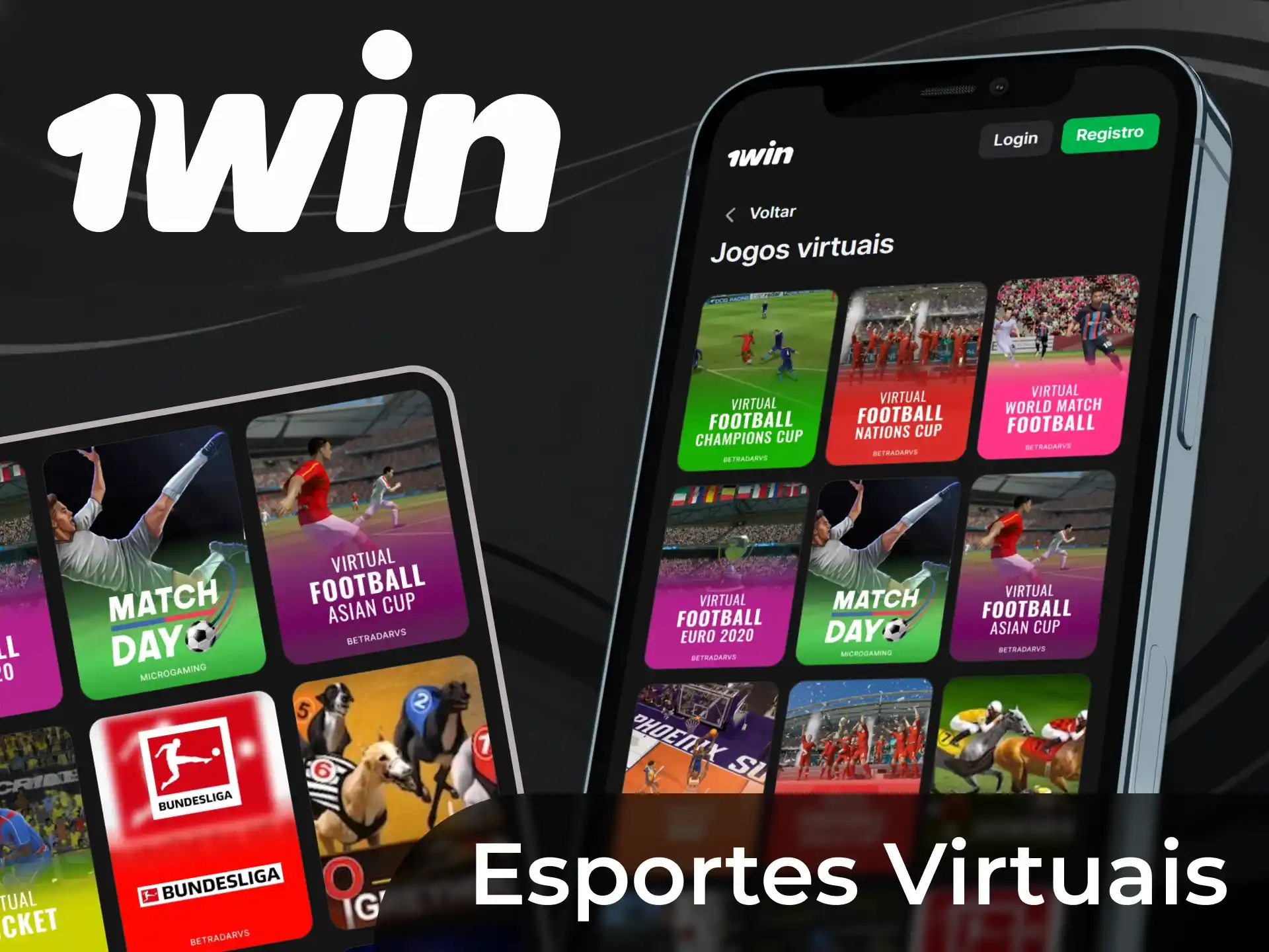 Você pode apostar em esportes virtuais da mesma forma que em esportes reais no aplicativo 1win.