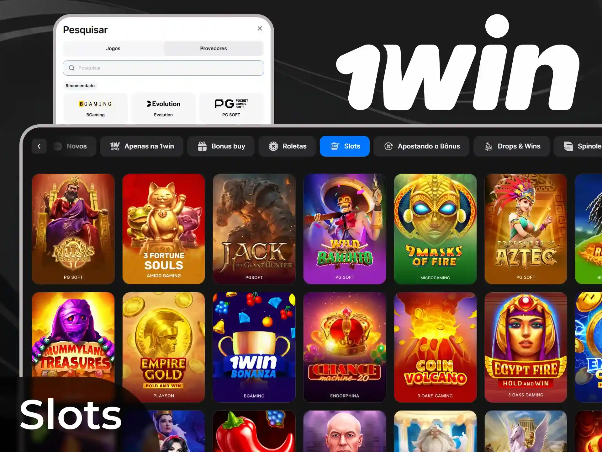 Jogue uma variedade de slots de fornecedores confiáveis.